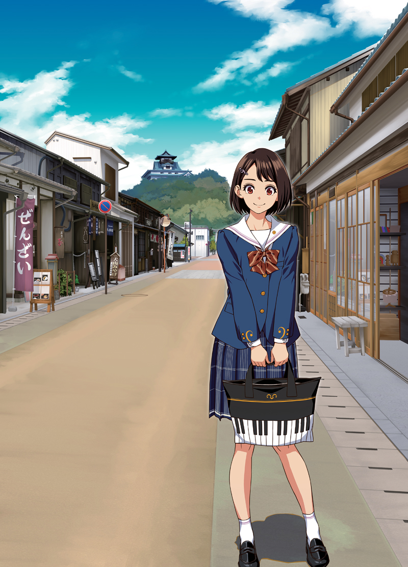 真和楽器,響音奈,犬山駅ポスター,犬山駅,喬文,takayuki,たかゆき,犬山城,イラスト,犬山城の桜,花見,犬山城下町,犬山音楽教室,ヤマハ音楽教室,ピアノ教室,ギター教室,ウクレレ教室