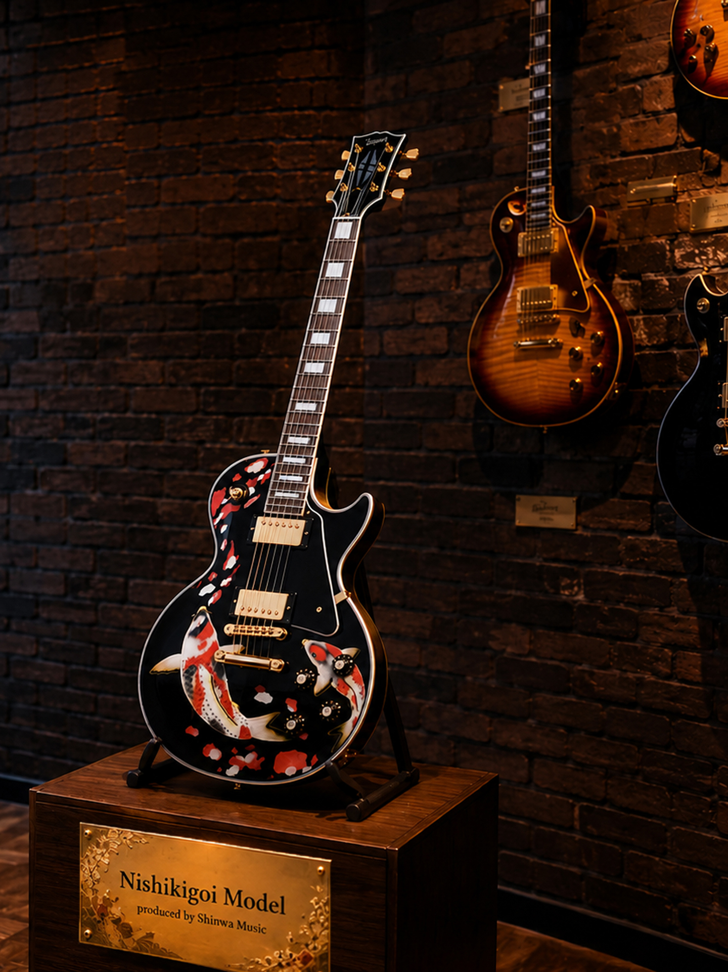 Electric Guitar Nishikigoi model|沈金藝術電吉他 沈金藝術電吉他
