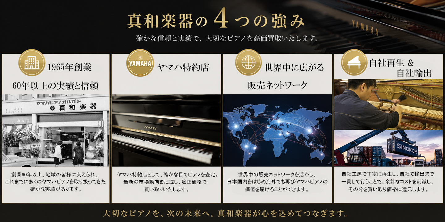 ヤマハピアノ高価買取 査定 ピアノ買取り 愛知 岐阜 三重 名古屋 大阪 京都 兵庫 奈良 滋賀