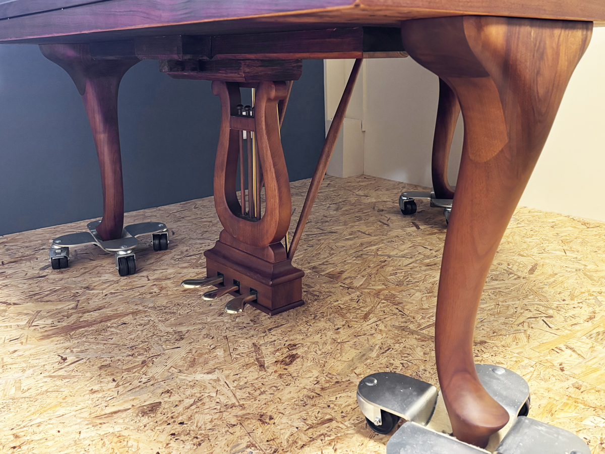 スタインウェイS-155,中古,木目ウォルナット,チッペンデール,猫脚,価格