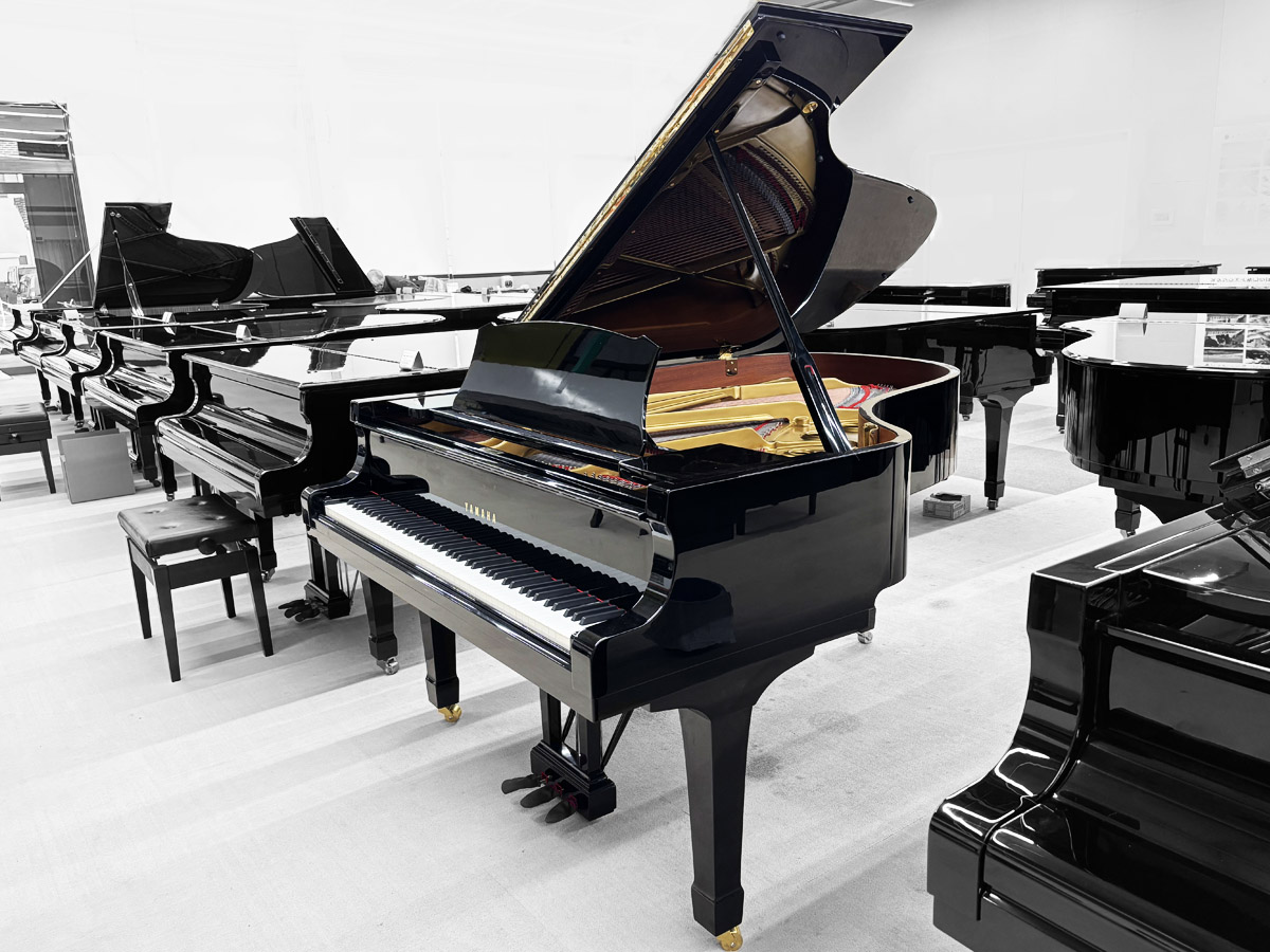 ヤマハセミコンサートグランドピアノS400B,象牙白鍵と黒檀黒鍵,ヤマハ真和楽器（静岡工房）
