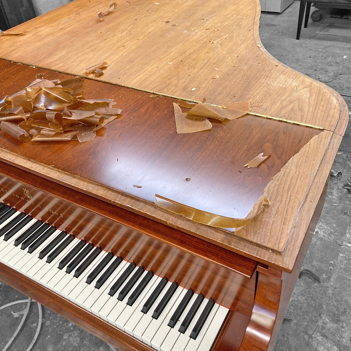 スタインウェイピアノ再塗装