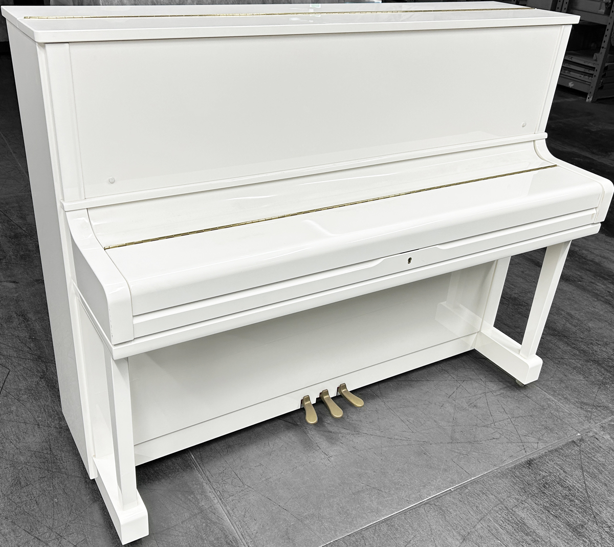 白いヤマハピアノYUS1白色艶出し仕上げ,愛知県犬山市